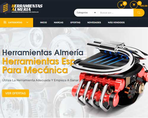 Diseño tienda online Herramientas Almeria