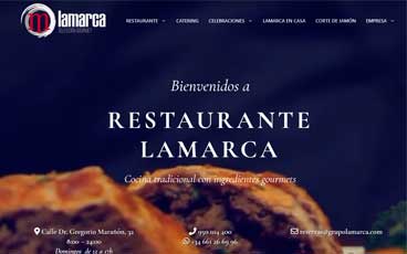 Diseño web pagina Grupo Lamarca